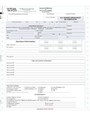 Surgical/Non GYN Cytology Requisitions